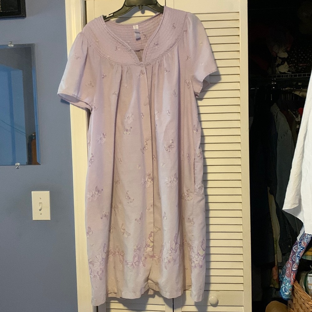 Simply Basic. Lavender Robe with Snaps